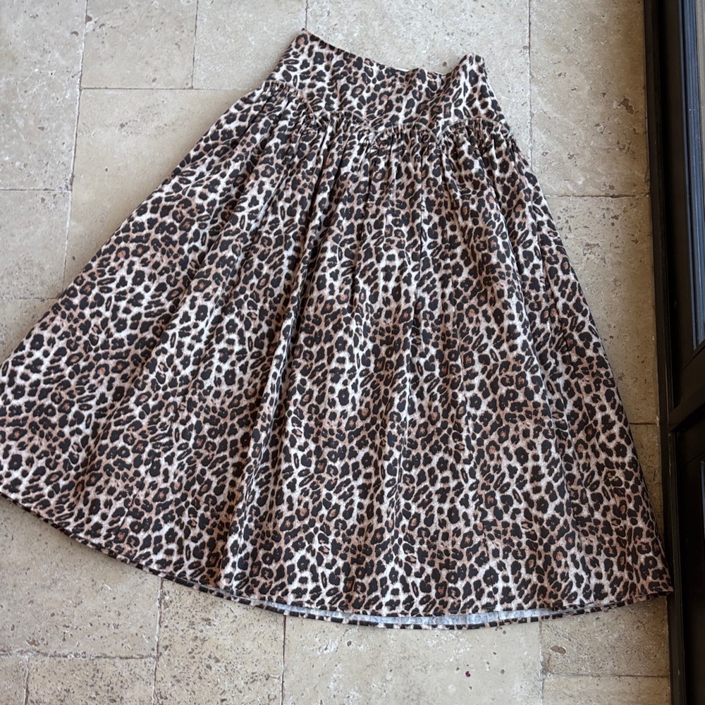 Anthropologie Leopard Print Mare Mare Women's Skirt
